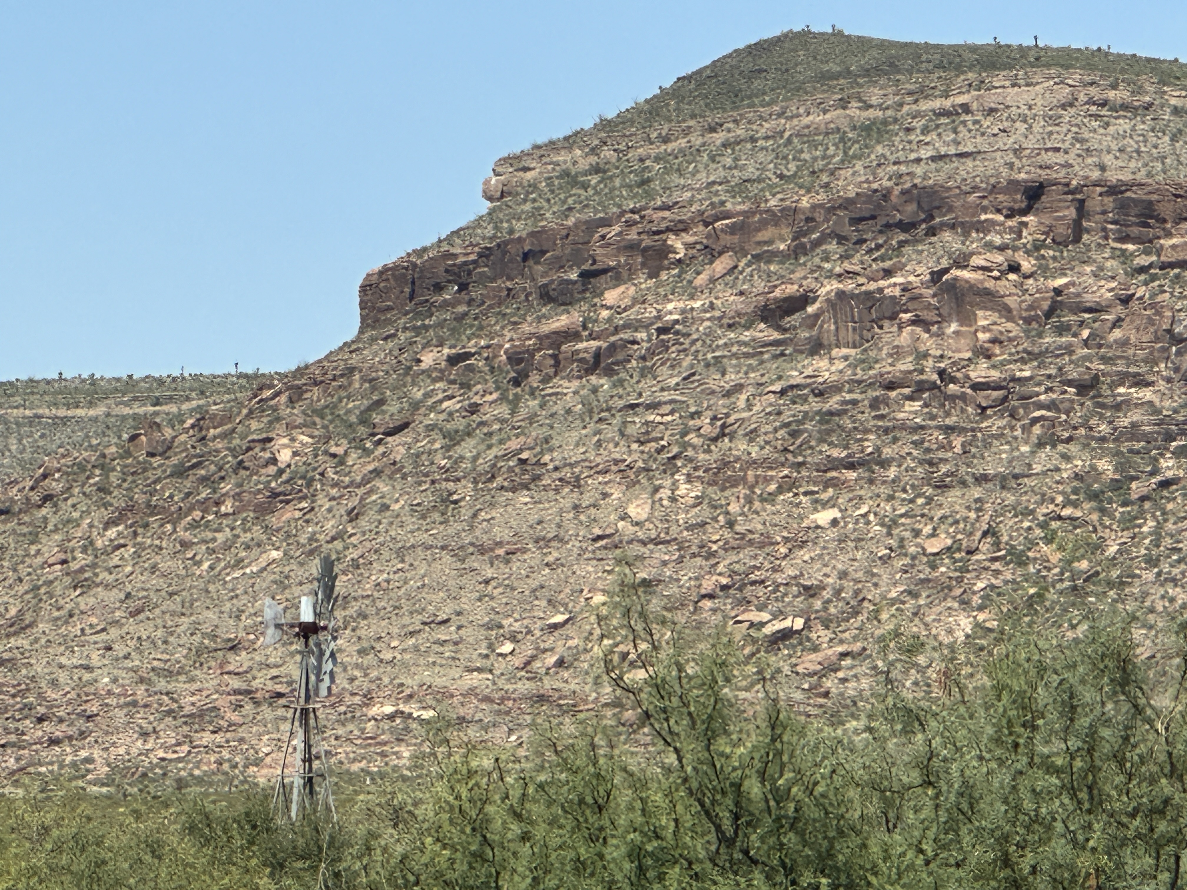 Windmill and Butte