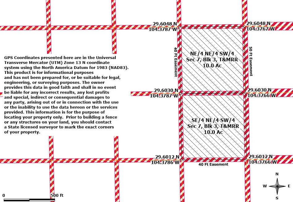 Survey map — NE/4 NE/4 SW/4 + SE/4 NE/4 SW/4