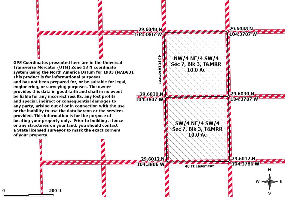 Survey map — NW/4 NE/4 SW/4 + SW/4 NE/4 SW/4